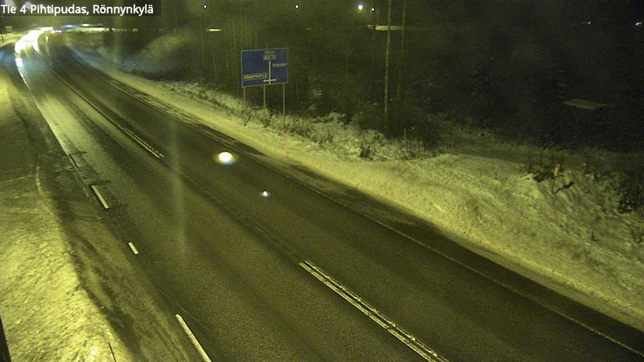 Weather Camera Image Väg 4 Pihtipudas, Rönnynkylä, Pihtipudas, Keski-Suomi