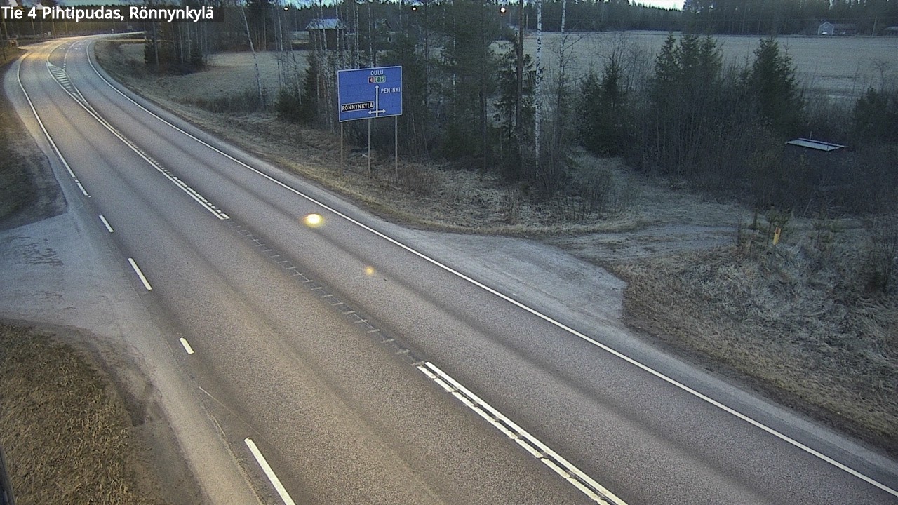 Weather Camera Image Road 4 Pihtipudas, Rönnynkylä, Pihtipudas, Keski-Suomi