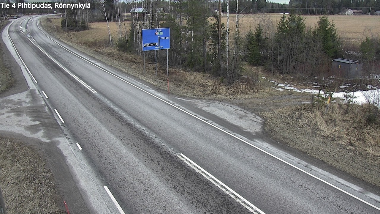 Weather Camera Image Road 4 Pihtipudas, Rönnynkylä, Pihtipudas, Keski-Suomi