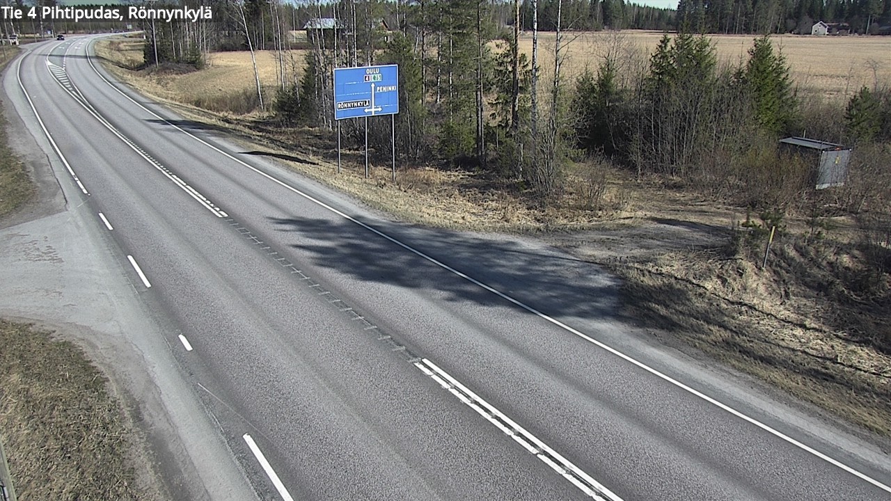 Weather Camera Image Väg 4 Pihtipudas, Rönnynkylä, Pihtipudas, Keski-Suomi