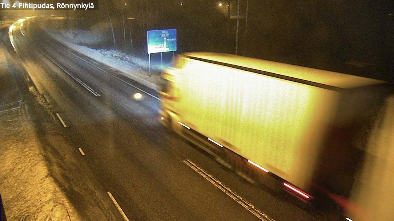 Weather Camera Image Väg 4 Pihtipudas, Rönnynkylä, Pihtipudas, Keski-Suomi