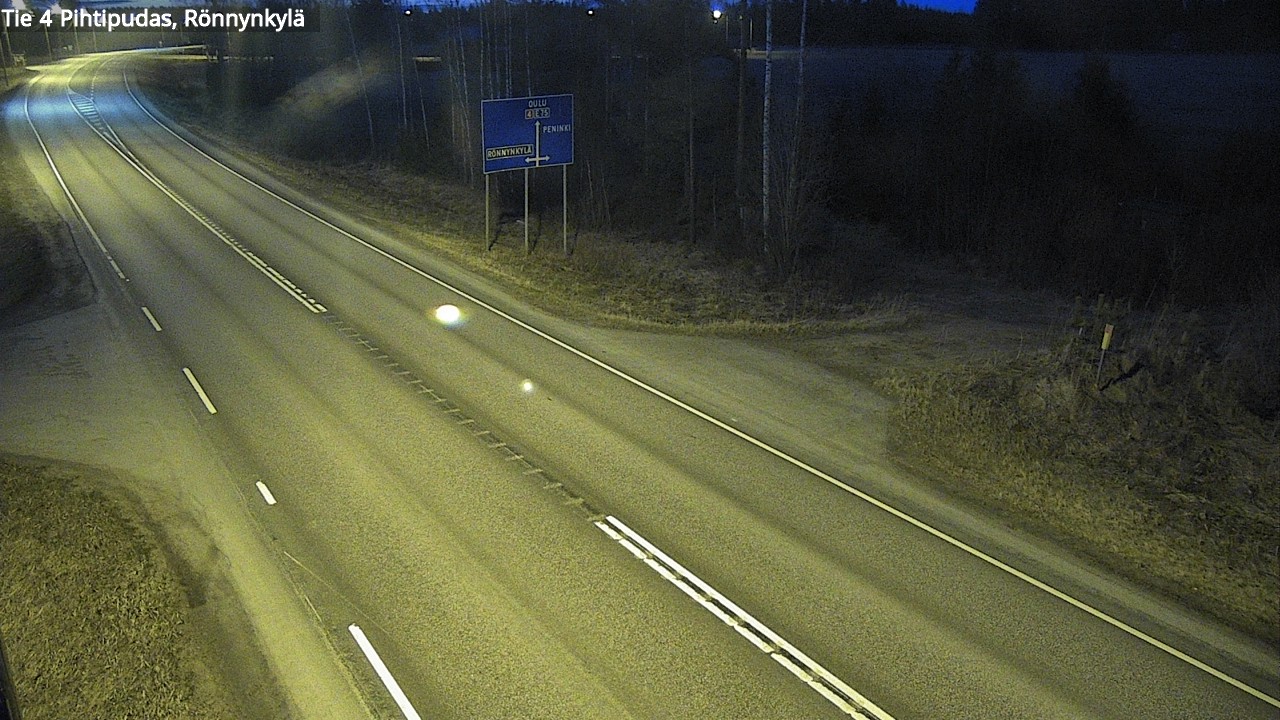 Weather Camera Image Road 4 Pihtipudas, Rönnynkylä, Pihtipudas, Keski-Suomi