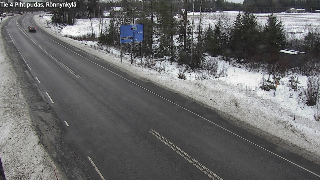Weather Camera Image Väg 4 Pihtipudas, Rönnynkylä, Pihtipudas, Keski-Suomi