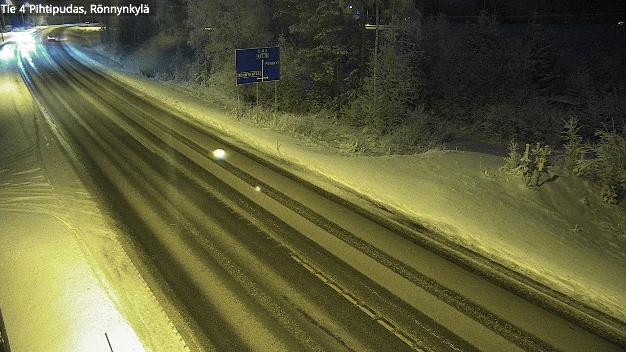 Weather Camera Image Road 4 Pihtipudas, Rönnynkylä, Pihtipudas, Keski-Suomi