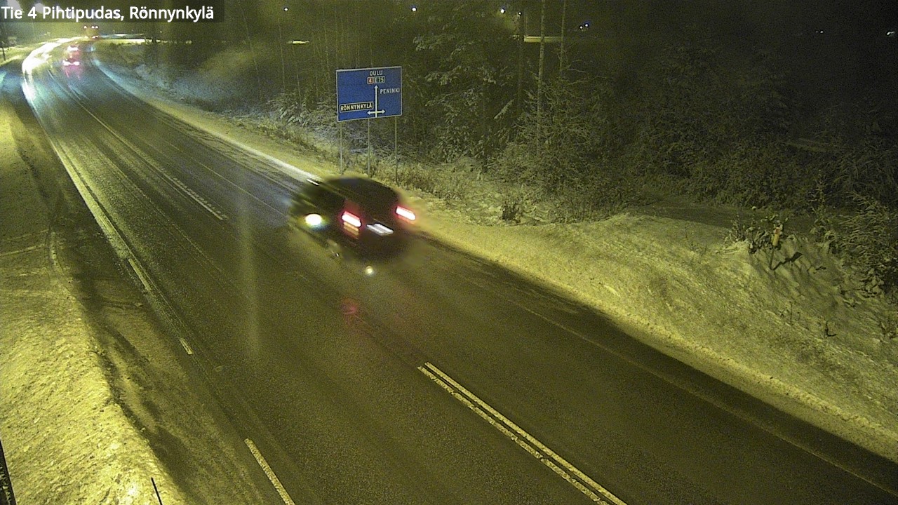 Weather Camera Image Väg 4 Pihtipudas, Rönnynkylä, Pihtipudas, Keski-Suomi