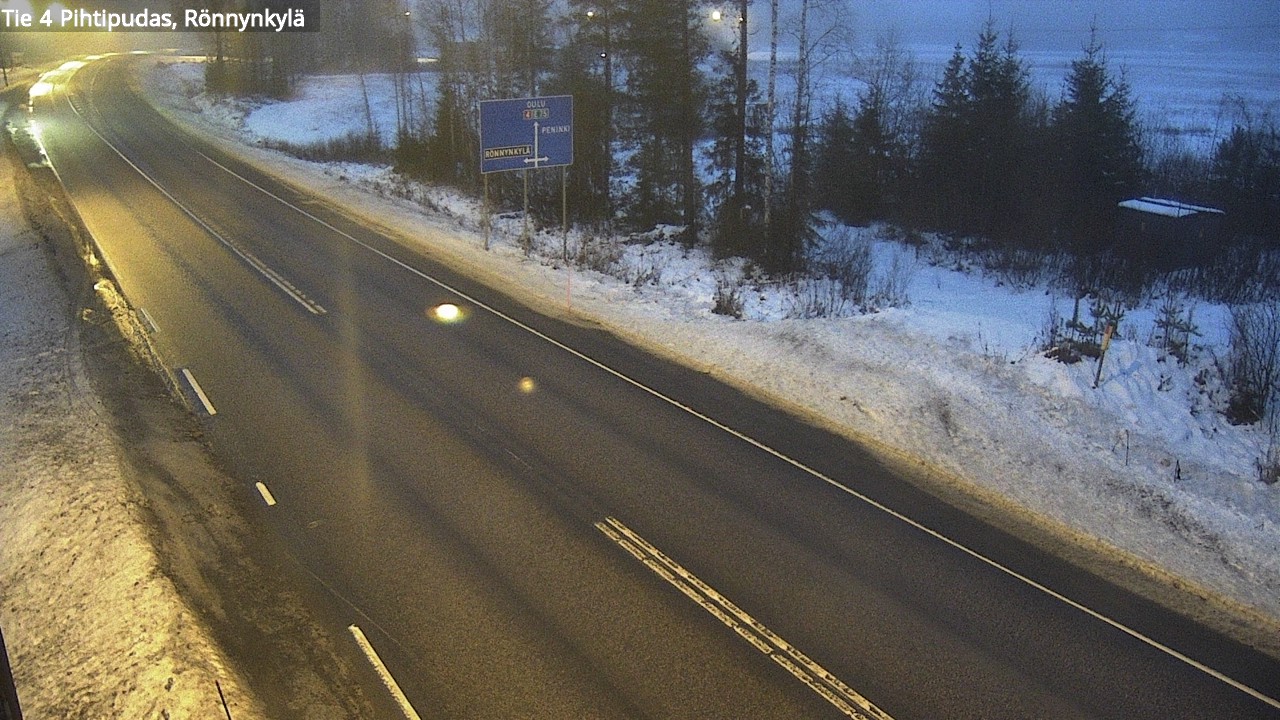 Weather Camera Image Väg 4 Pihtipudas, Rönnynkylä, Pihtipudas, Keski-Suomi