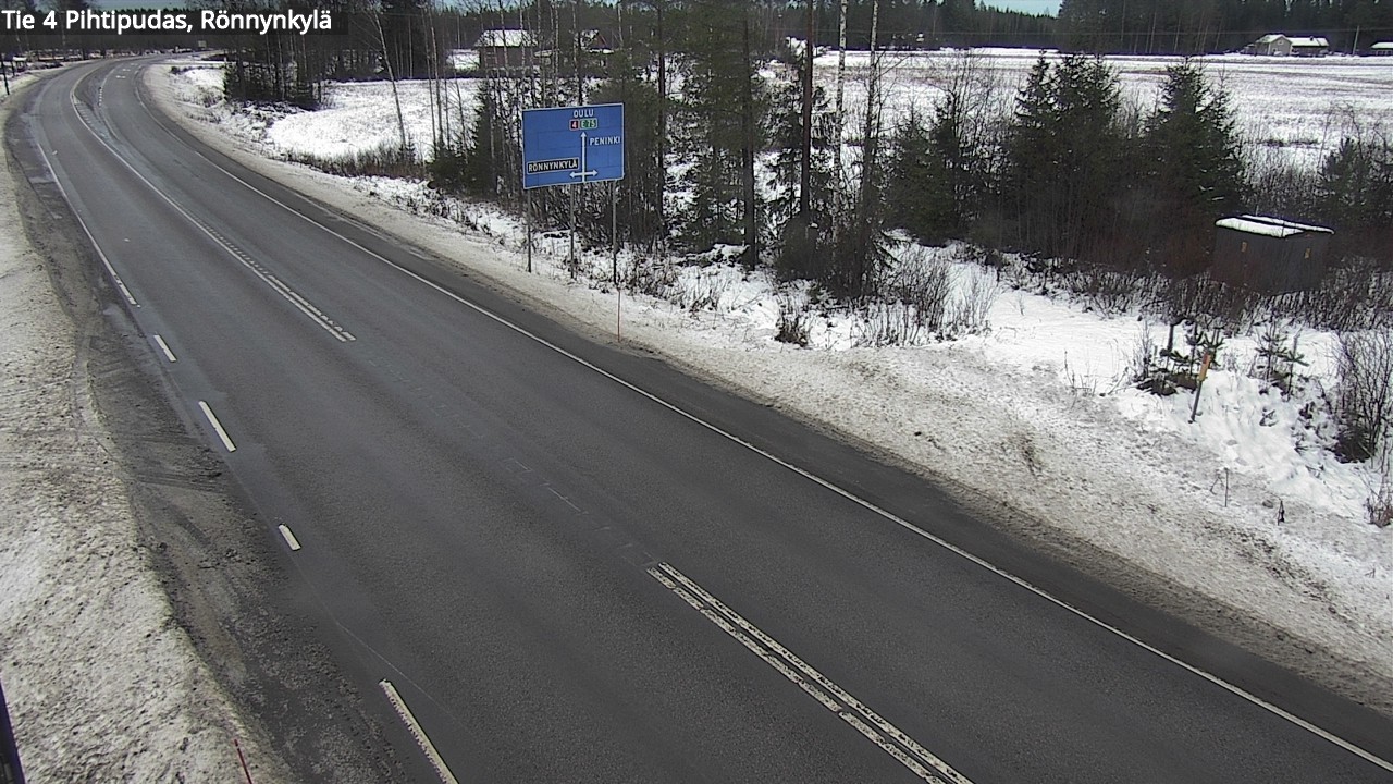 Weather Camera Image Väg 4 Pihtipudas, Rönnynkylä, Pihtipudas, Keski-Suomi
