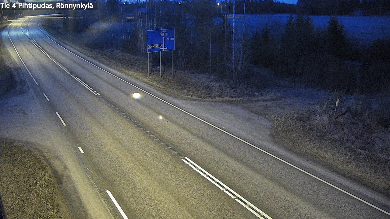 Weather Camera Image Road 4 Pihtipudas, Rönnynkylä, Pihtipudas, Keski-Suomi