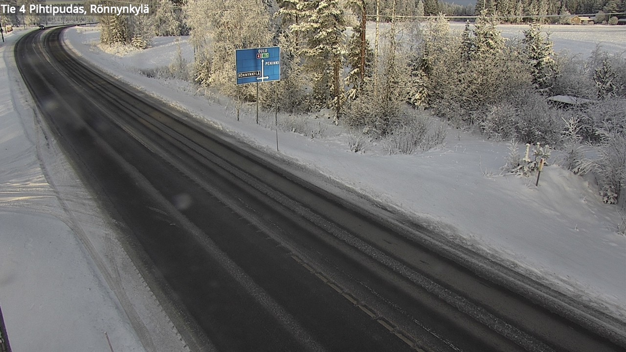Weather Camera Image Väg 4 Pihtipudas, Rönnynkylä, Pihtipudas, Keski-Suomi