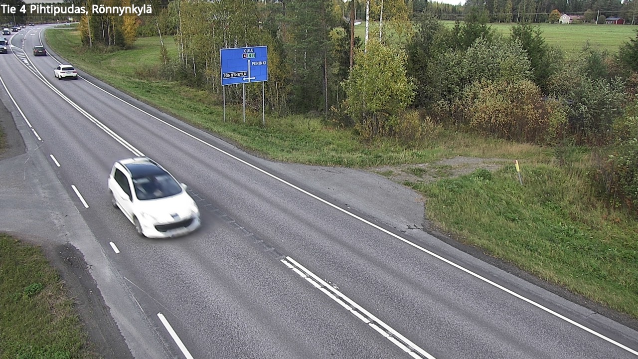Weather Camera Image Väg 4 Pihtipudas, Rönnynkylä, Pihtipudas, Keski-Suomi