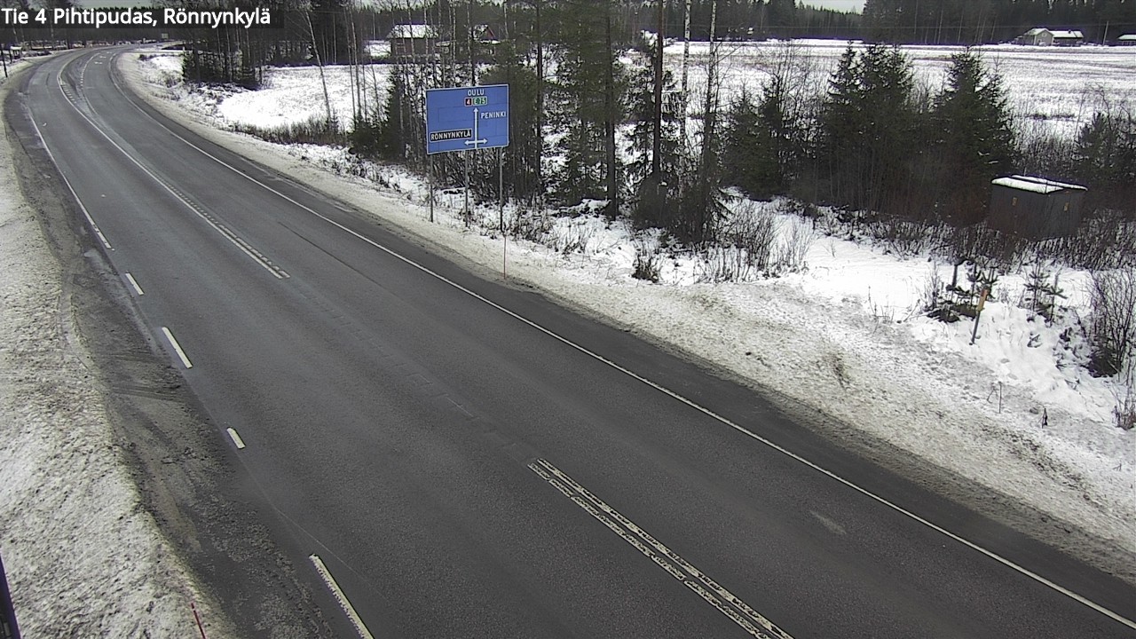 Weather Camera Image Väg 4 Pihtipudas, Rönnynkylä, Pihtipudas, Keski-Suomi