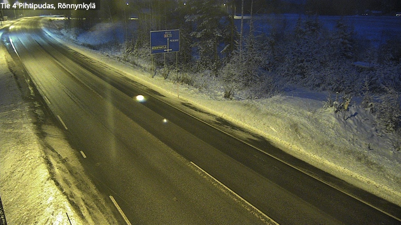 Weather Camera Image Väg 4 Pihtipudas, Rönnynkylä, Pihtipudas, Keski-Suomi
