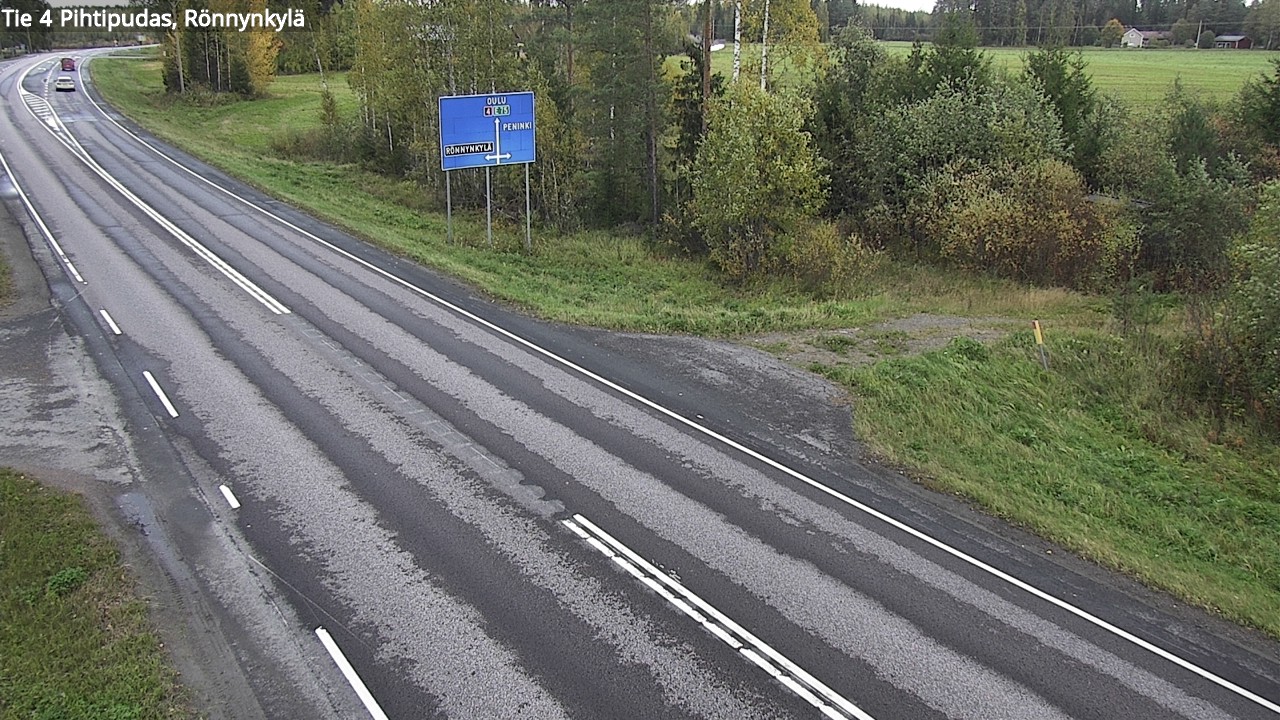 Weather Camera Image Väg 4 Pihtipudas, Rönnynkylä, Pihtipudas, Keski-Suomi