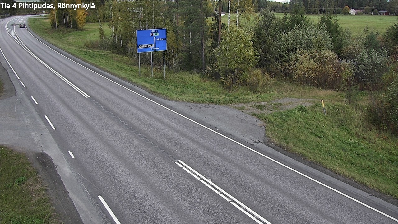 Weather Camera Image Väg 4 Pihtipudas, Rönnynkylä, Pihtipudas, Keski-Suomi