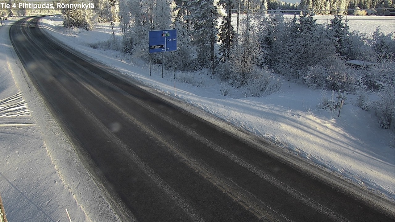 Weather Camera Image Väg 4 Pihtipudas, Rönnynkylä, Pihtipudas, Keski-Suomi