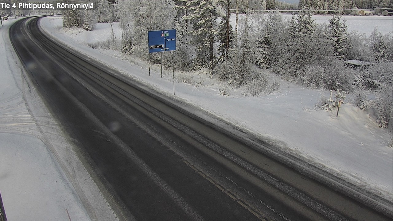 Weather Camera Image Väg 4 Pihtipudas, Rönnynkylä, Pihtipudas, Keski-Suomi