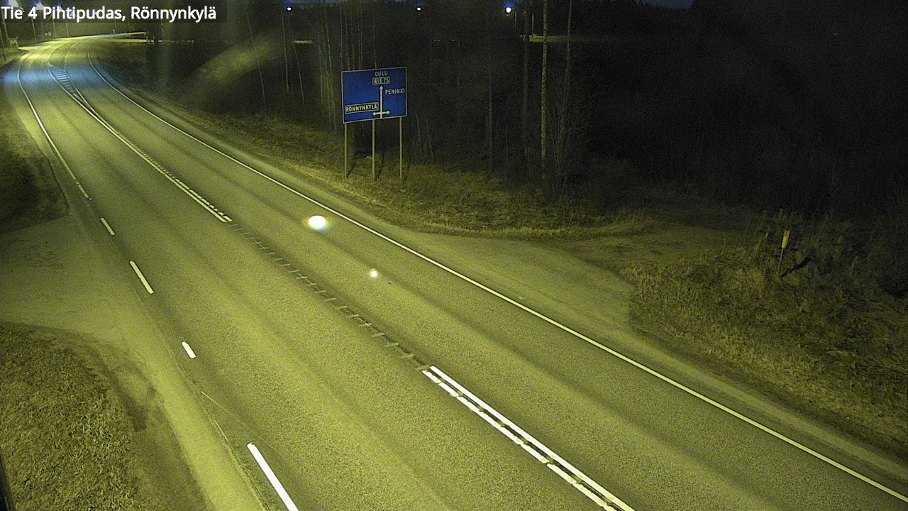 Weather Camera Image Road 4 Pihtipudas, Rönnynkylä, Pihtipudas, Keski-Suomi
