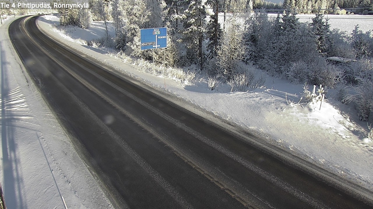 Weather Camera Image Väg 4 Pihtipudas, Rönnynkylä, Pihtipudas, Keski-Suomi