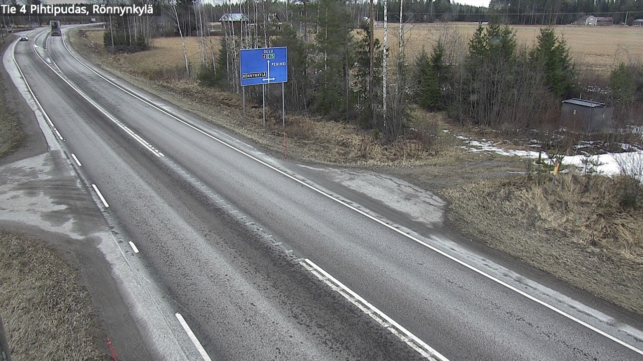 Weather Camera Image Road 4 Pihtipudas, Rönnynkylä, Pihtipudas, Keski-Suomi