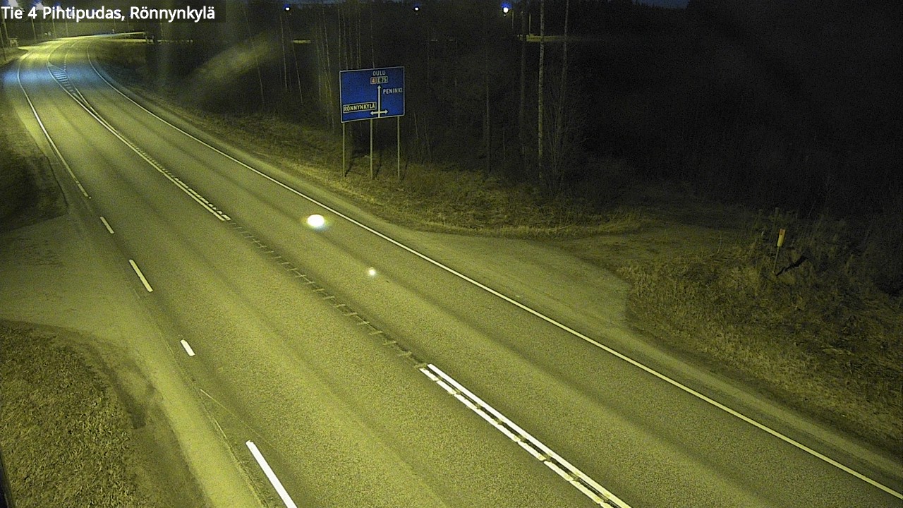 Weather Camera Image Road 4 Pihtipudas, Rönnynkylä, Pihtipudas, Keski-Suomi