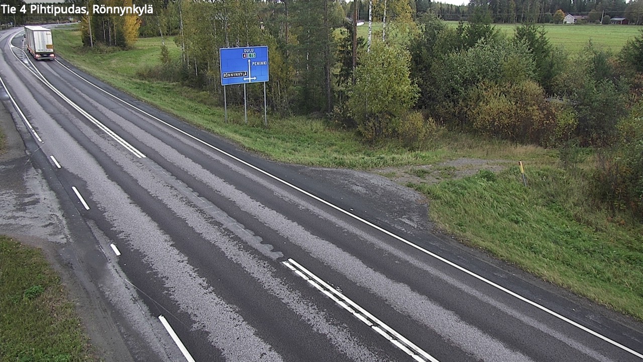 Weather Camera Image Väg 4 Pihtipudas, Rönnynkylä, Pihtipudas, Keski-Suomi