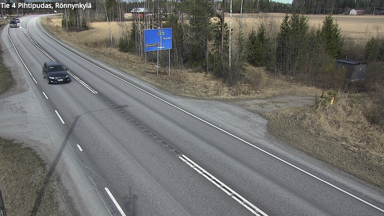 Weather Camera Image Väg 4 Pihtipudas, Rönnynkylä, Pihtipudas, Keski-Suomi