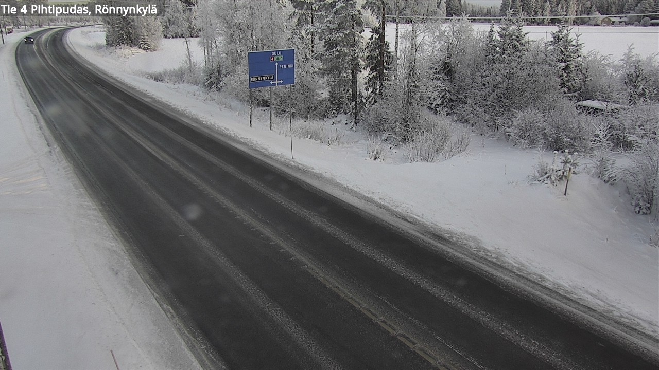 Weather Camera Image Väg 4 Pihtipudas, Rönnynkylä, Pihtipudas, Keski-Suomi