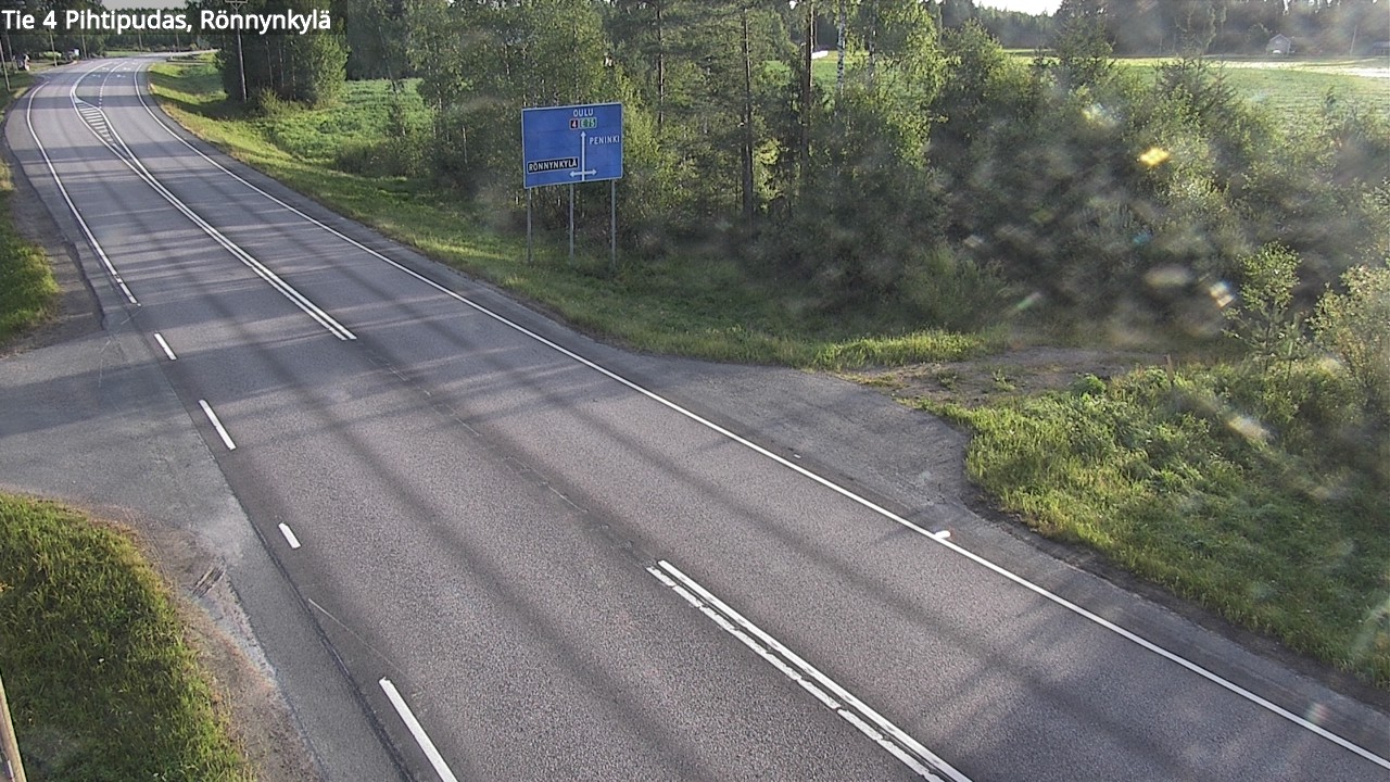 Weather Camera Image Väg 4 Pihtipudas, Rönnynkylä, Pihtipudas, Keski-Suomi