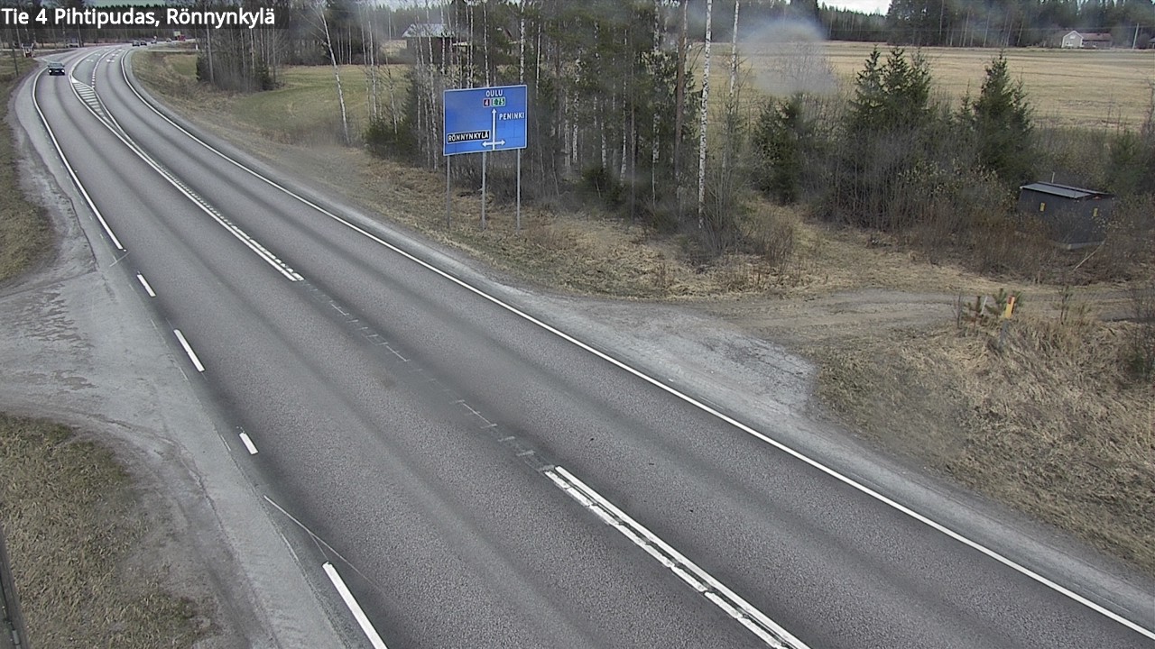 Weather Camera Image Väg 4 Pihtipudas, Rönnynkylä, Pihtipudas, Keski-Suomi