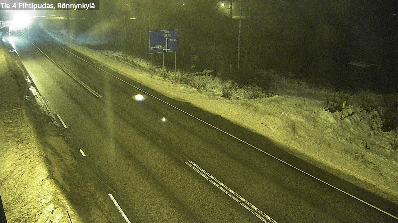 Weather Camera Image Väg 4 Pihtipudas, Rönnynkylä, Pihtipudas, Keski-Suomi