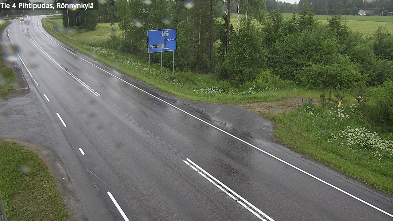 Weather Camera Image Road 4 Pihtipudas, Rönnynkylä, Pihtipudas, Keski-Suomi