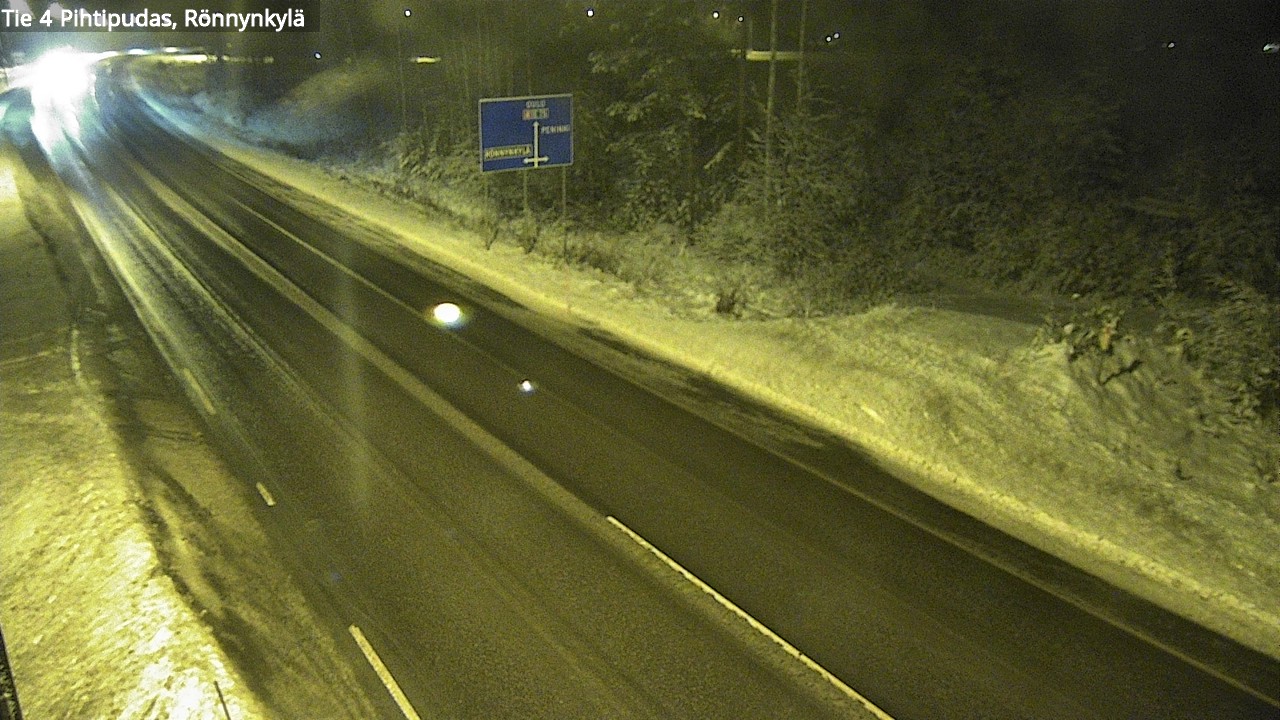 Weather Camera Image Väg 4 Pihtipudas, Rönnynkylä, Pihtipudas, Keski-Suomi