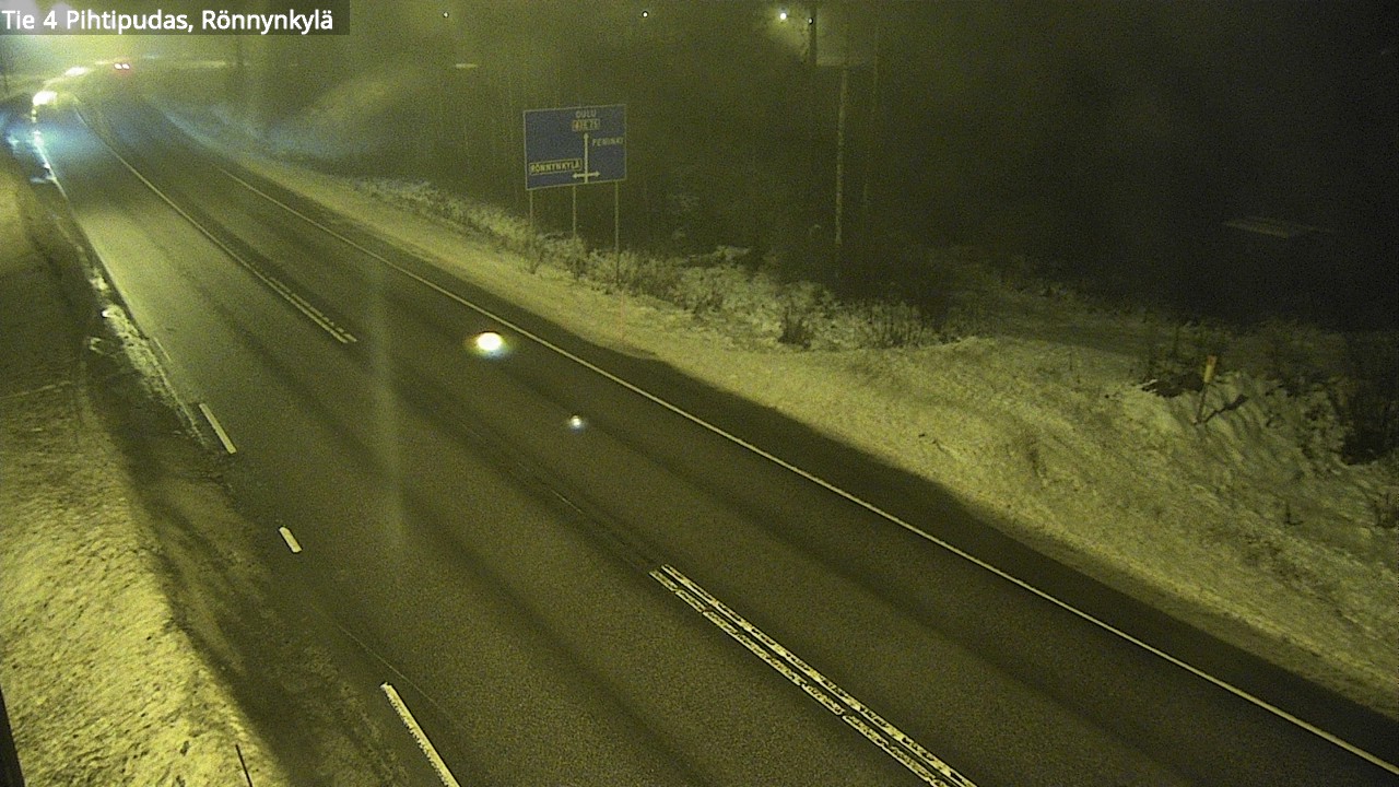 Weather Camera Image Väg 4 Pihtipudas, Rönnynkylä, Pihtipudas, Keski-Suomi
