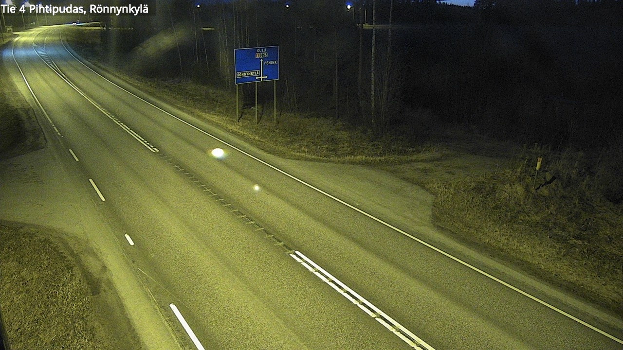 Weather Camera Image Road 4 Pihtipudas, Rönnynkylä, Pihtipudas, Keski-Suomi