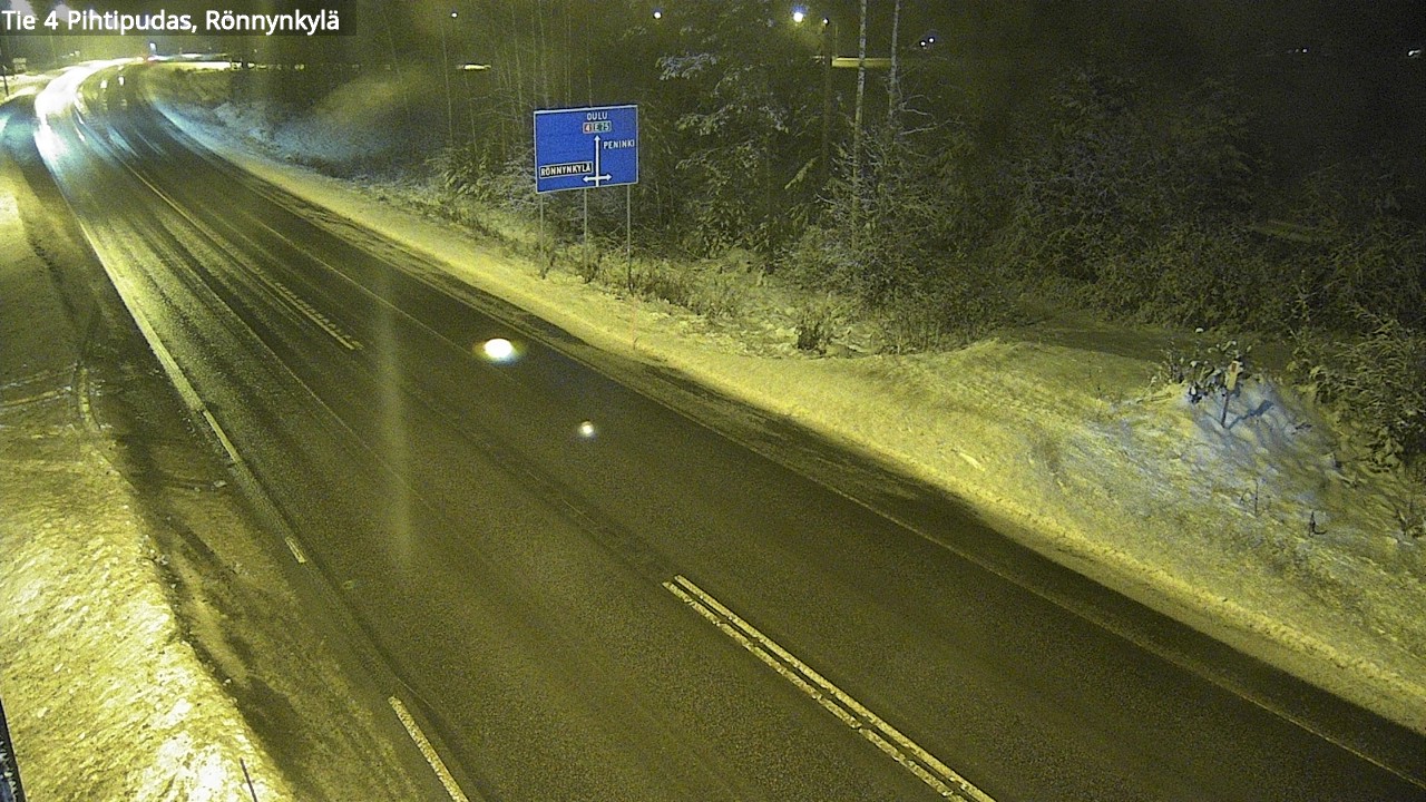 Weather Camera Image Väg 4 Pihtipudas, Rönnynkylä, Pihtipudas, Keski-Suomi