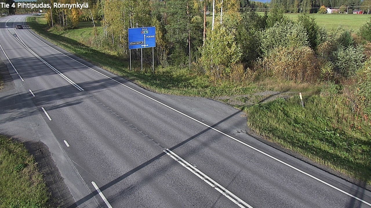 Weather Camera Image Väg 4 Pihtipudas, Rönnynkylä, Pihtipudas, Keski-Suomi