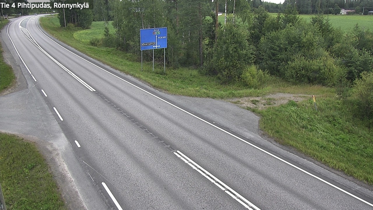 Weather Camera Image Väg 4 Pihtipudas, Rönnynkylä, Pihtipudas, Keski-Suomi