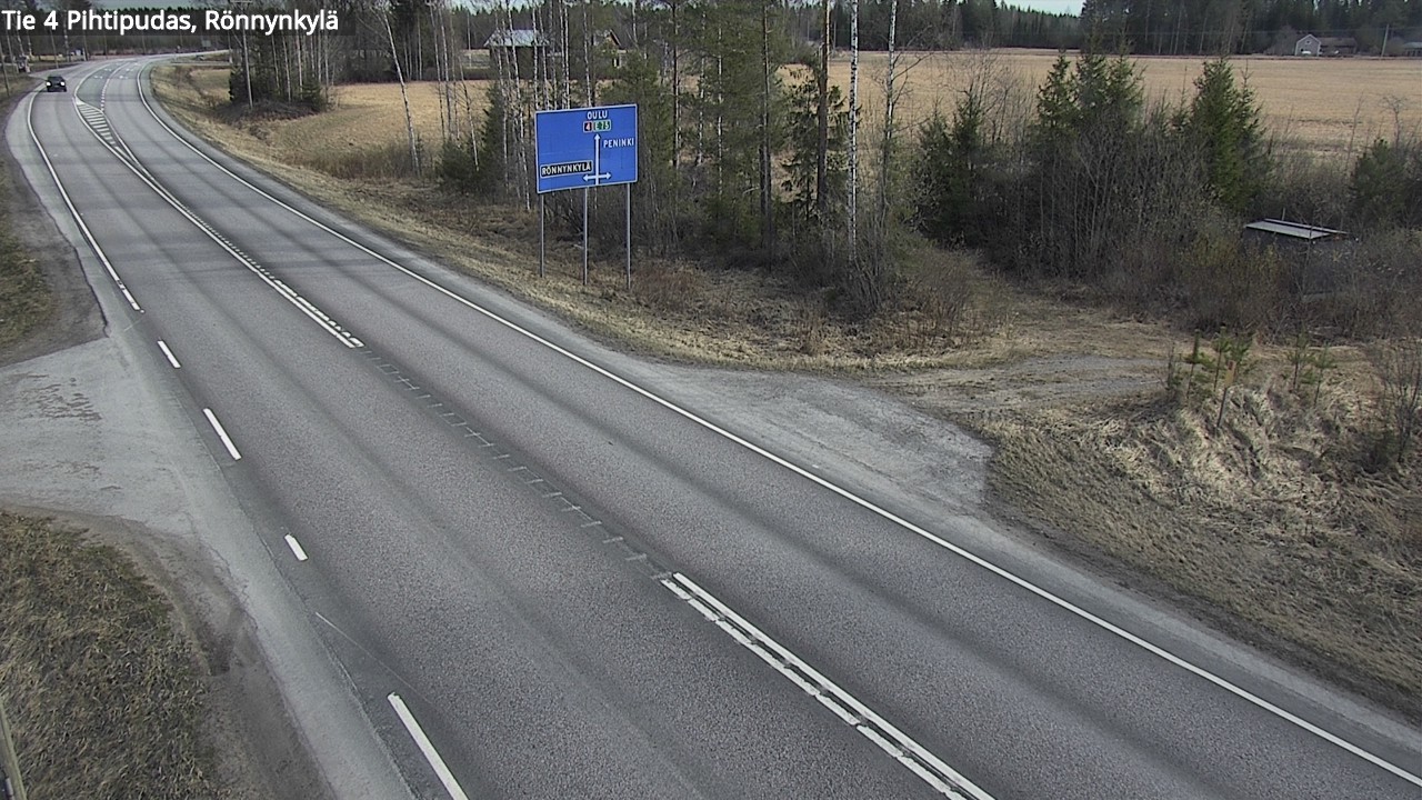 Weather Camera Image Väg 4 Pihtipudas, Rönnynkylä, Pihtipudas, Keski-Suomi