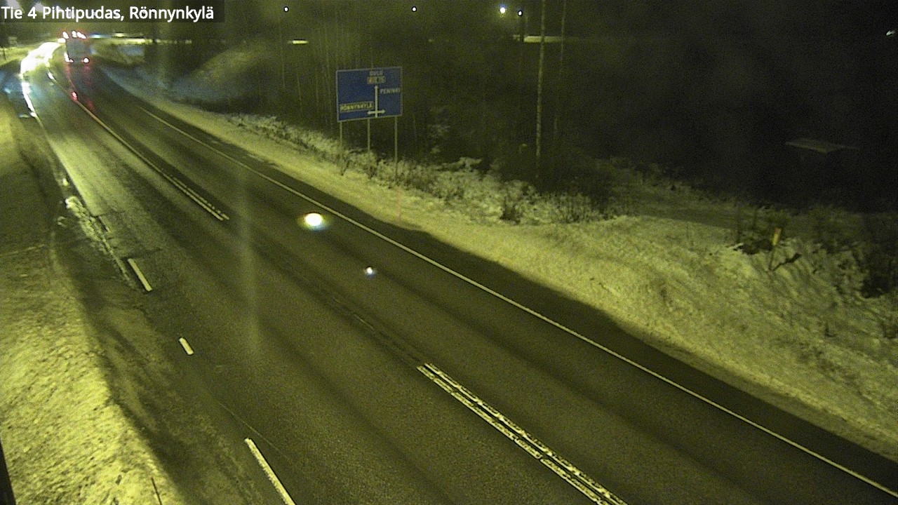 Weather Camera Image Väg 4 Pihtipudas, Rönnynkylä, Pihtipudas, Keski-Suomi