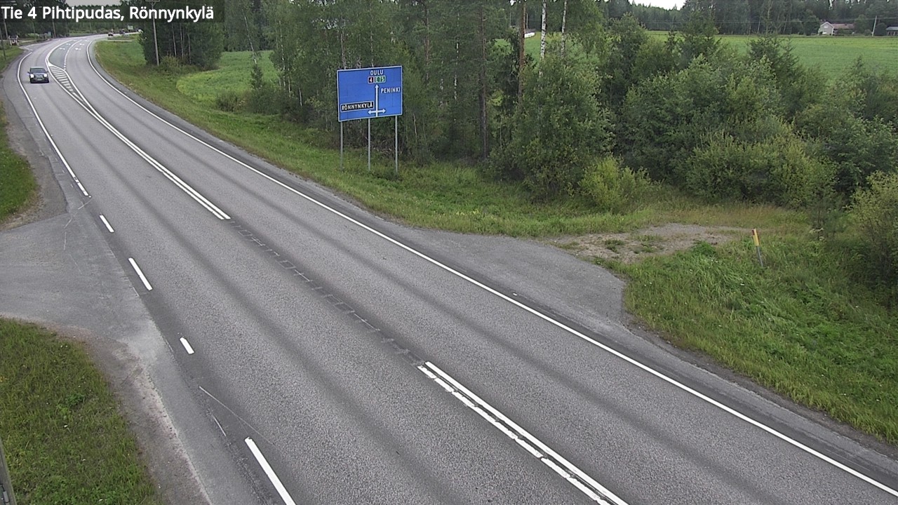 Weather Camera Image Väg 4 Pihtipudas, Rönnynkylä, Pihtipudas, Keski-Suomi