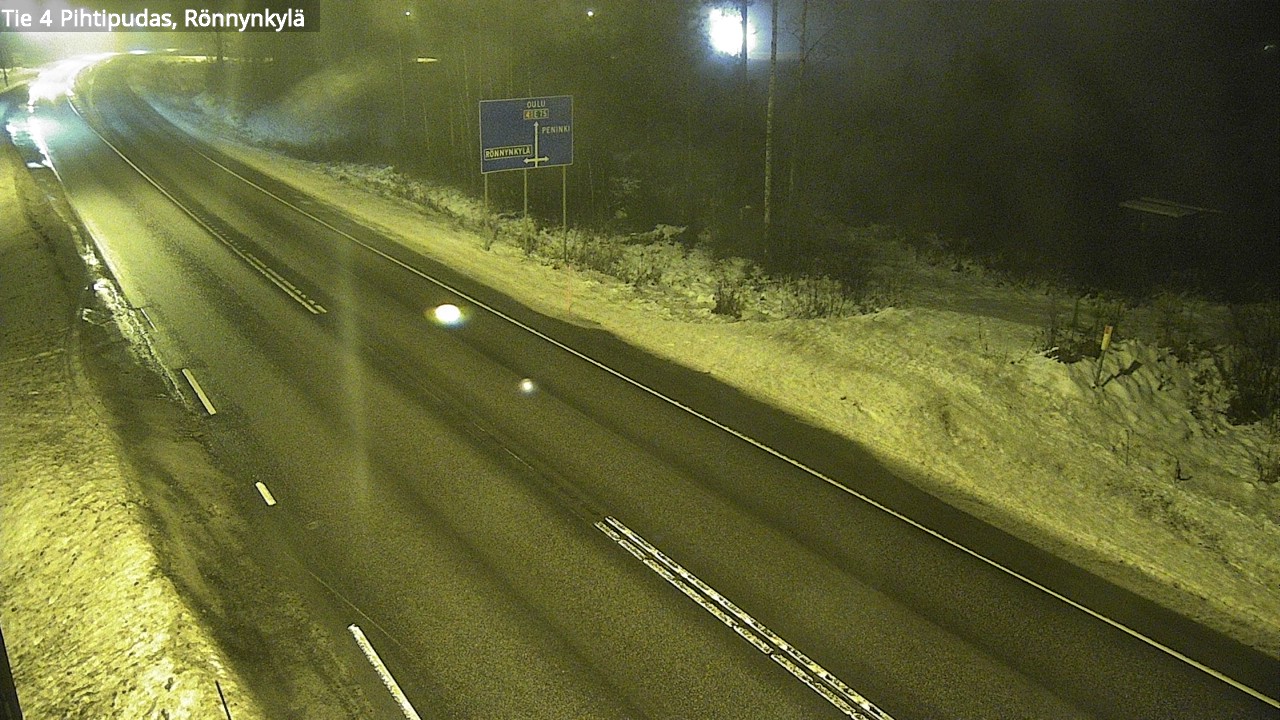 Weather Camera Image Väg 4 Pihtipudas, Rönnynkylä, Pihtipudas, Keski-Suomi