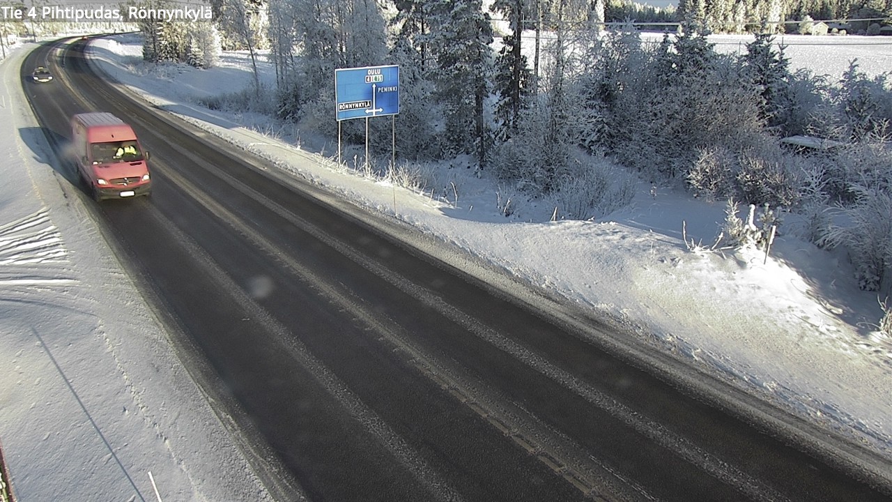 Weather Camera Image Väg 4 Pihtipudas, Rönnynkylä, Pihtipudas, Keski-Suomi
