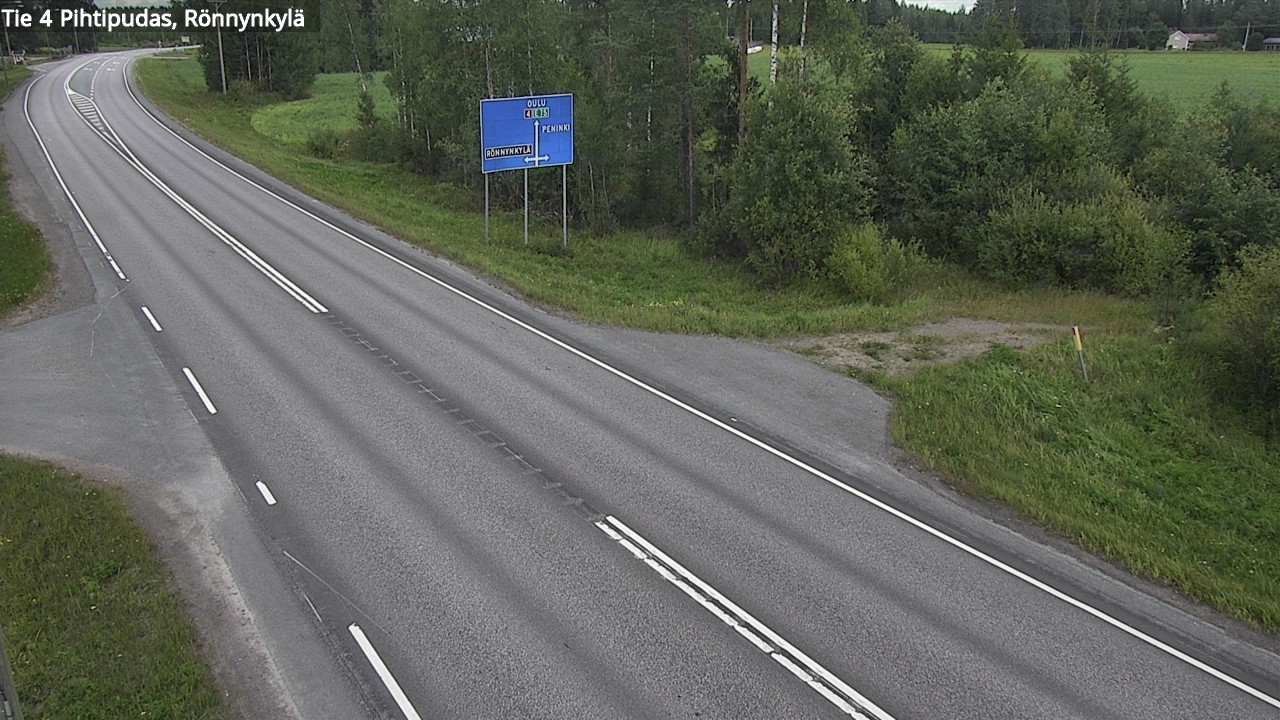 Weather Camera Image Road 4 Pihtipudas, Rönnynkylä, Pihtipudas, Keski-Suomi