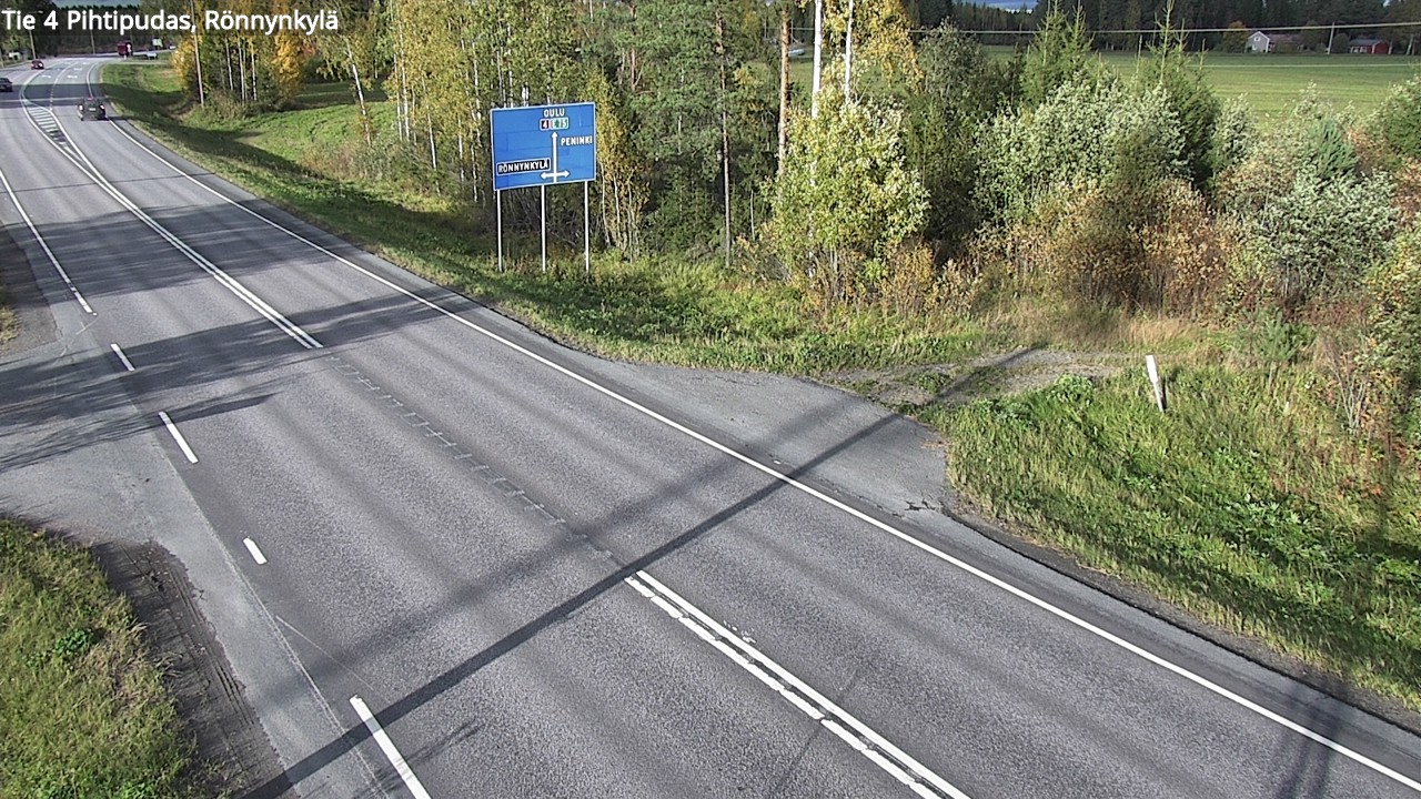 Weather Camera Image Väg 4 Pihtipudas, Rönnynkylä, Pihtipudas, Keski-Suomi