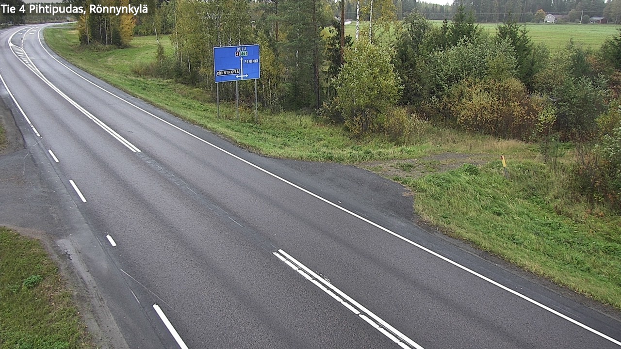 Weather Camera Image Väg 4 Pihtipudas, Rönnynkylä, Pihtipudas, Keski-Suomi
