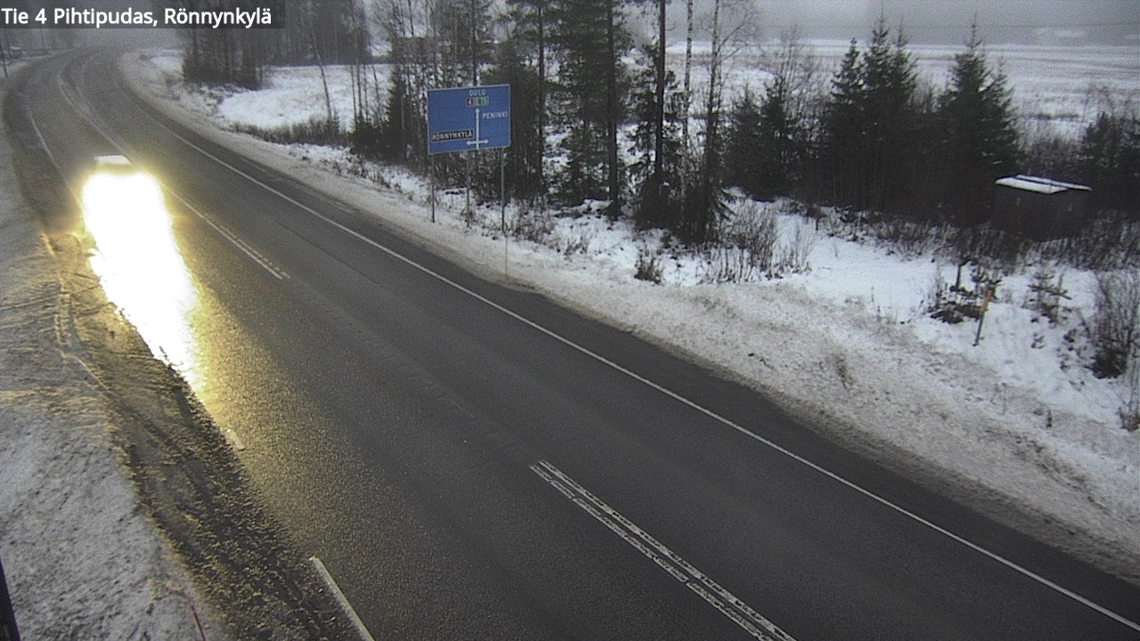 Weather Camera Image Väg 4 Pihtipudas, Rönnynkylä, Pihtipudas, Keski-Suomi