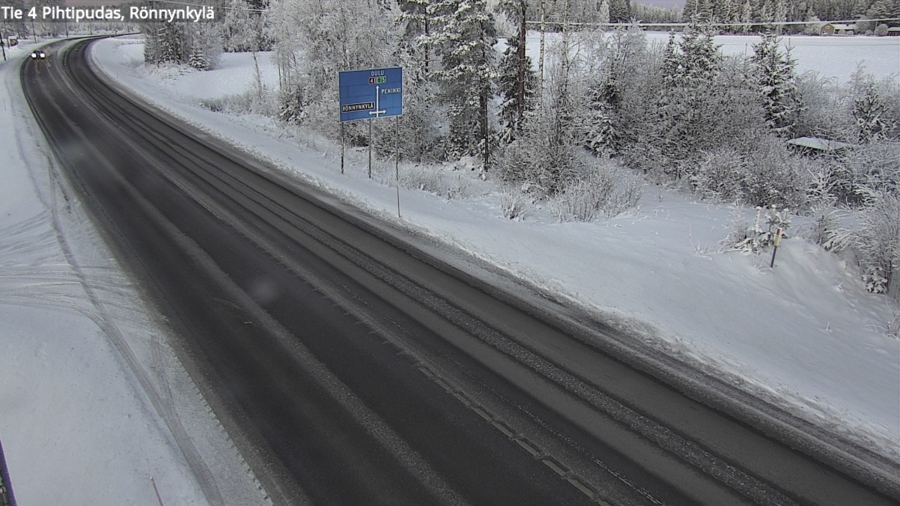 Weather Camera Image Väg 4 Pihtipudas, Rönnynkylä, Pihtipudas, Keski-Suomi