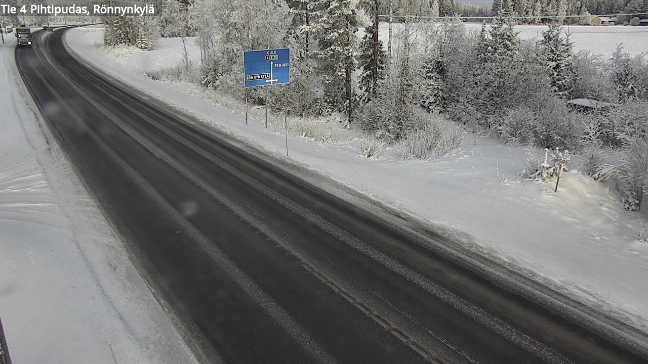 Weather Camera Image Väg 4 Pihtipudas, Rönnynkylä, Pihtipudas, Keski-Suomi