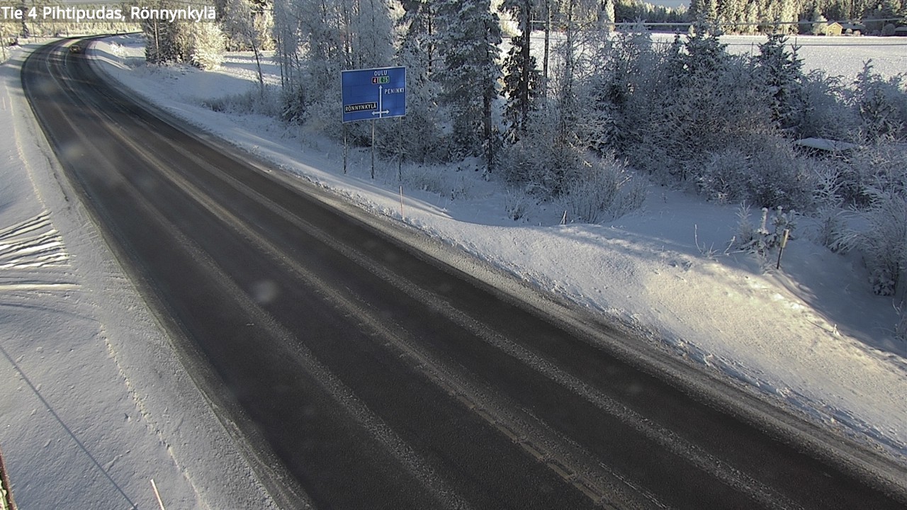 Weather Camera Image Väg 4 Pihtipudas, Rönnynkylä, Pihtipudas, Keski-Suomi