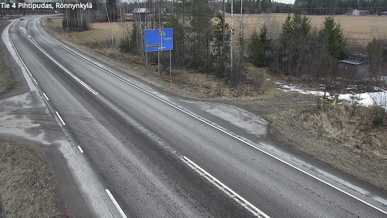 Weather Camera Image Road 4 Pihtipudas, Rönnynkylä, Pihtipudas, Keski-Suomi